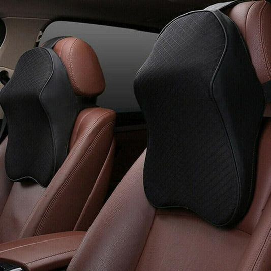 Memory Foam Support Neck Pillow for Car Seat & Office Chair – Ergonomic Headrest Cushio