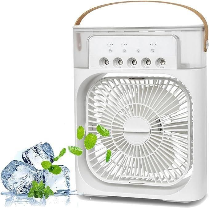 Multifunction Water Spray Mist Fan Air Cooler USB Electric Fan – Portable Air Conditioner & Humidifier for Home