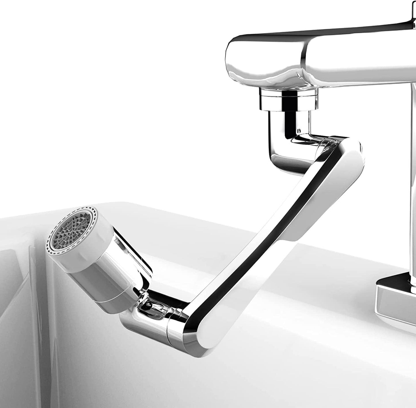 360° Rotating Faucet Extender Aerator – Dual Water Modes, Universal Splash Filter Tap for Kitchen & Bathroom