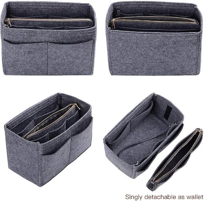 Felt Fabric Purse Organizer for Handbags with Multiple Compartments