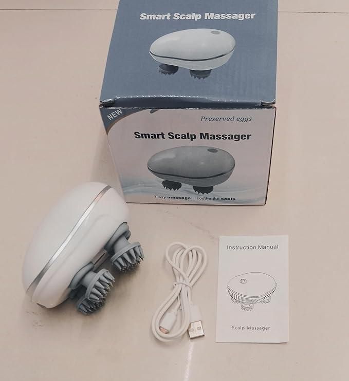 Electric Pet Cat Massager – Waterproof Silicone Vibration Head Massager for Pets