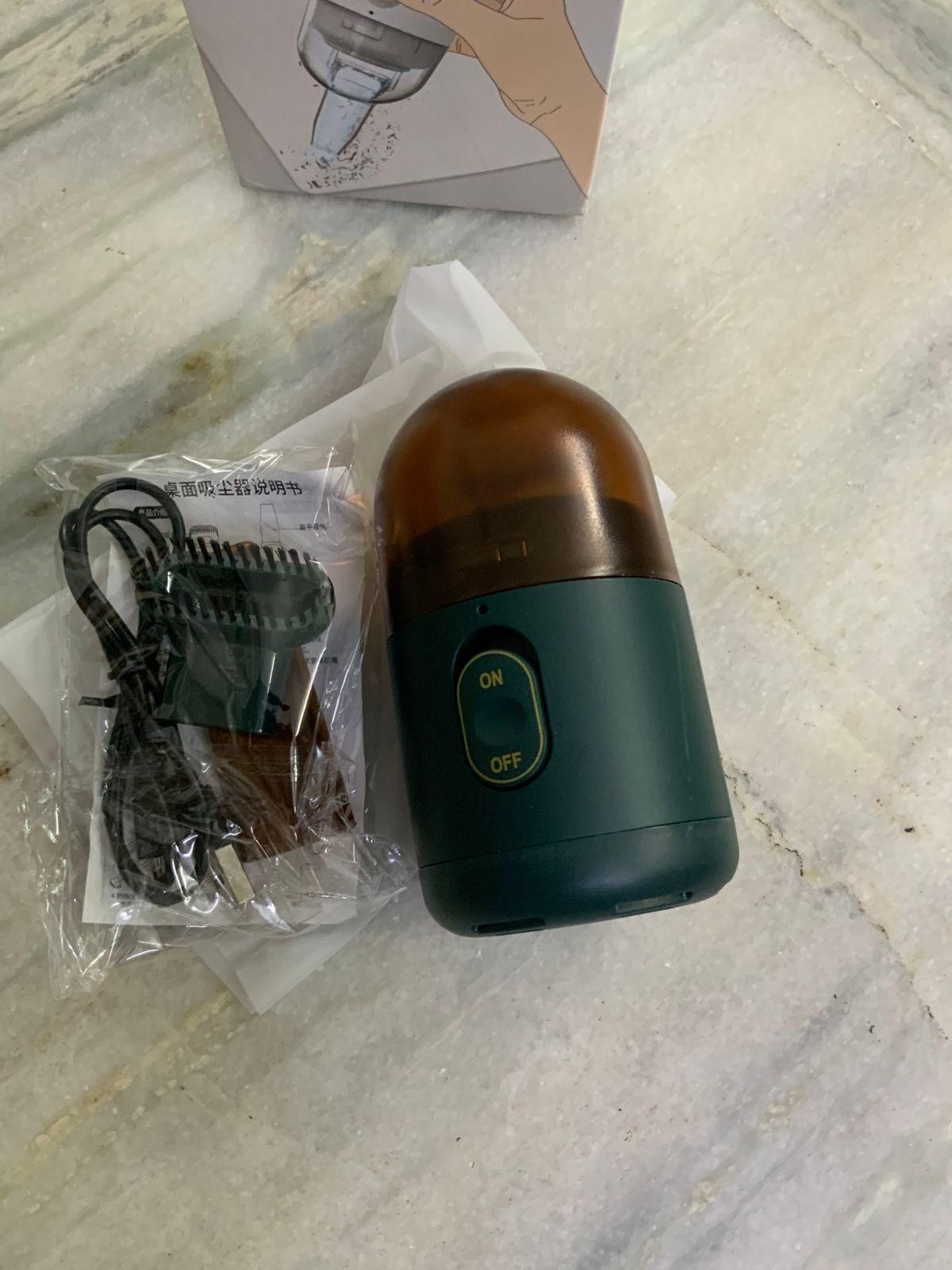 Portable Desktop Vacuum Cleaner with HEPA Filter – Compact & Lightweight for Home or Office