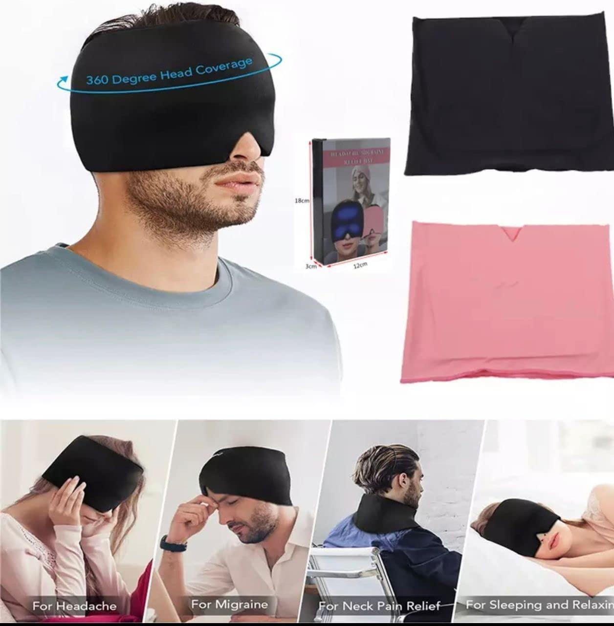 360° Migraine and Headache Relief Cap – Ice Cold Therapy Gel Cap for Sinus, Stress & Eye Relief
