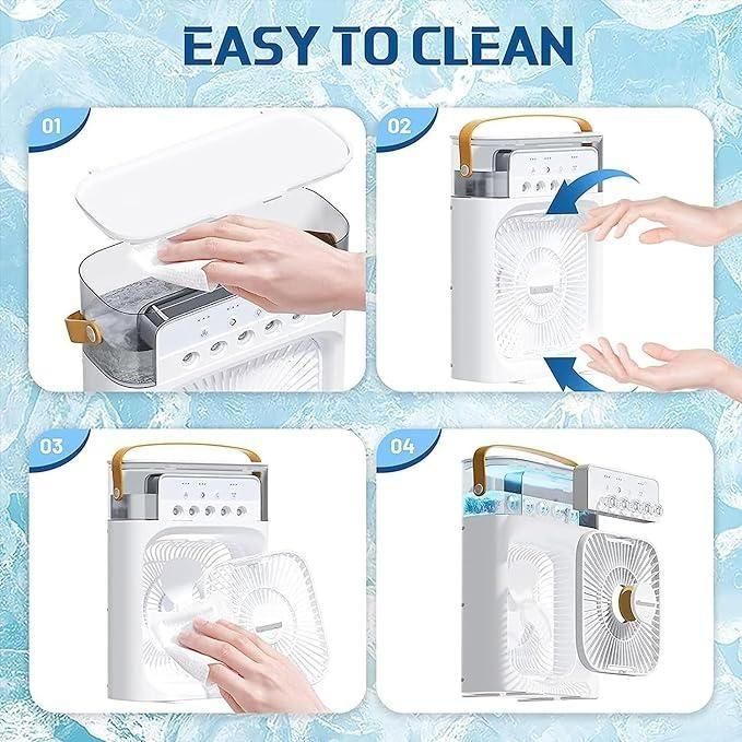 Multifunction Water Spray Mist Fan Air Cooler USB Electric Fan – Portable Air Conditioner & Humidifier for Home