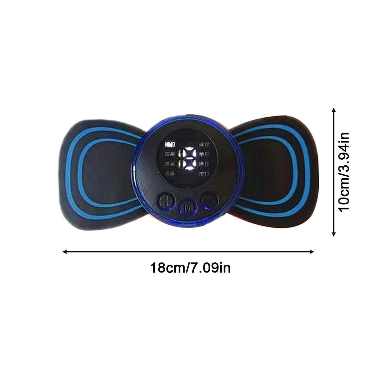 Rechargeable Mini Electric Massager – 8 Modes & 19 Strength Levels for Shoulder, Arms, Legs, and Back Pain Relief (Portable & Quiet, Unisex)