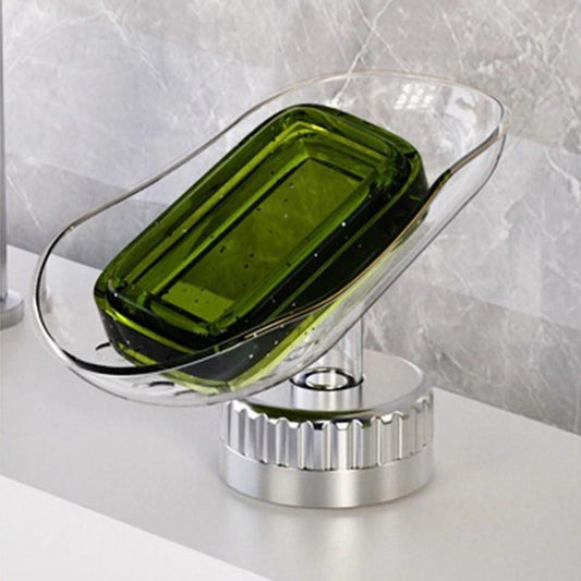 Punch-Free Soap Holder with Suction Cup – Transparent Bathroom Soap Dish