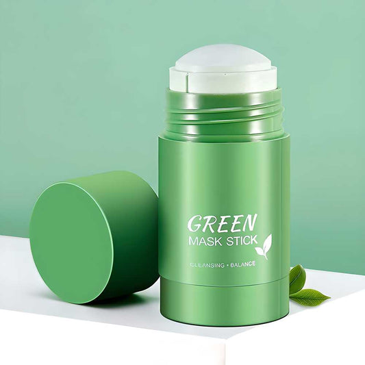 Green Tea Herbal Mask Stick for Blackhead Removal, Acne Care & Pore Cleansing – Natural Face Cleanser