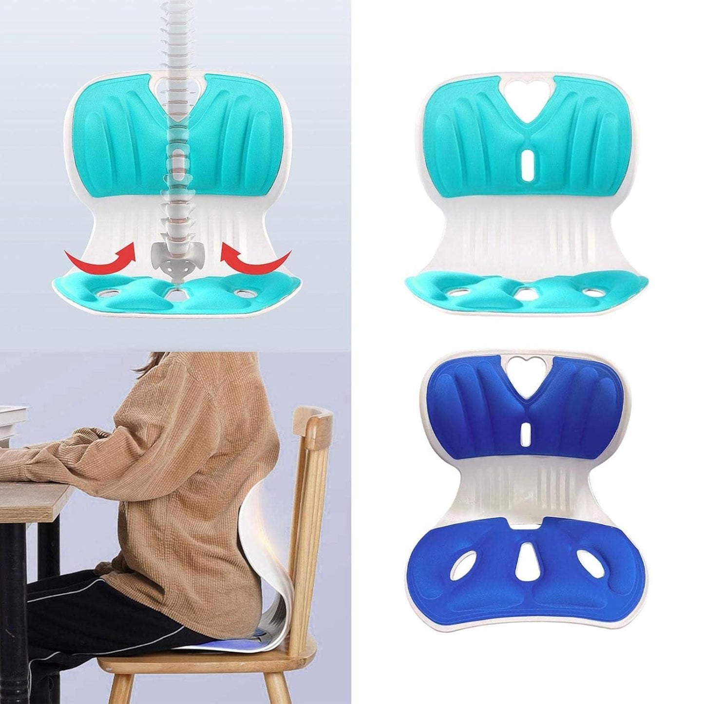 Lower Back Support Chair Posture Corrector – Ergonomic Lumbar Cushion for Improved Posture and Pain Relief