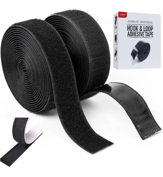 Hook & Loop Adhesive Tape (5 Meters) – Heavy Duty Self-Adhesive Polyester Tape