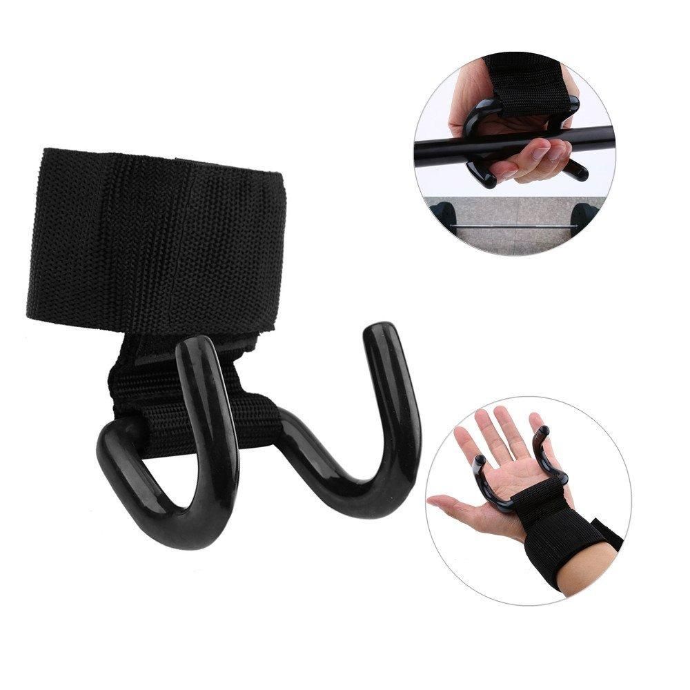Weight Lifting Rod Hooks Wrist Support (Pair of 1) – Comfortable & Adjustable Wrist Straps for Fitness and Gym