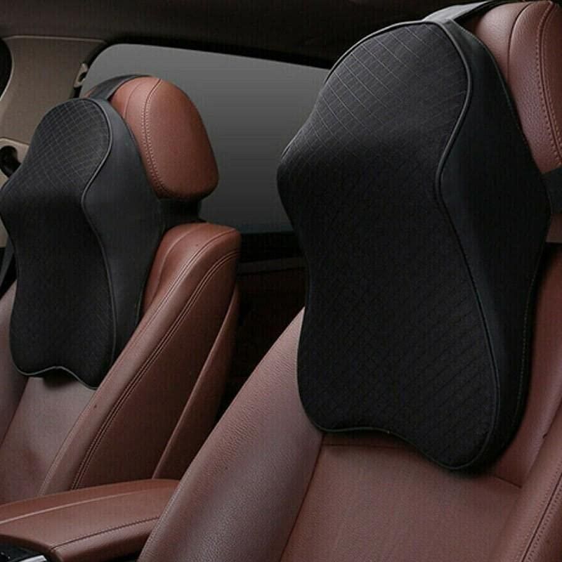 Memory Foam Support Neck Pillow for Car Seat & Office Chair – Ergonomic Headrest Cushio