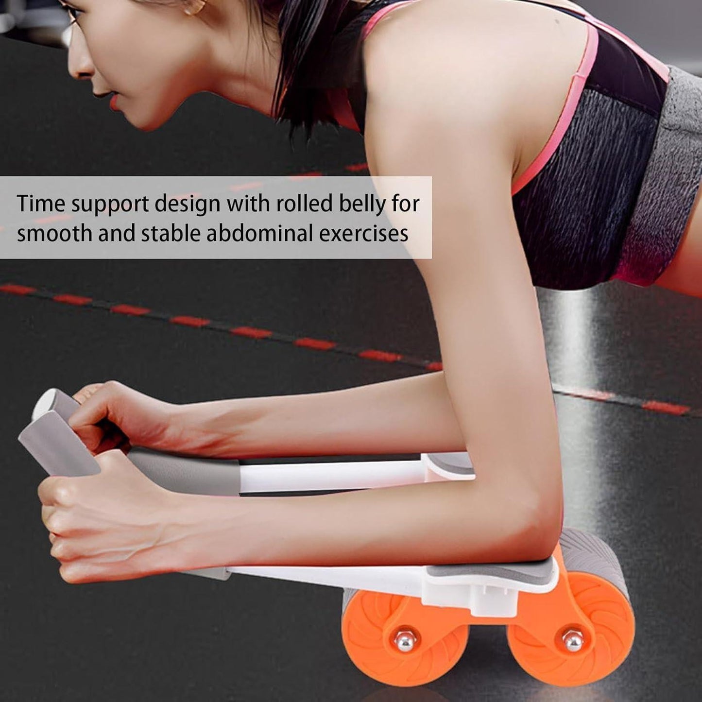 Ab Roller with Automatic Rebound – Quiet Abdominal Exercise Wheel for Home Workouts (Assorted Colors)