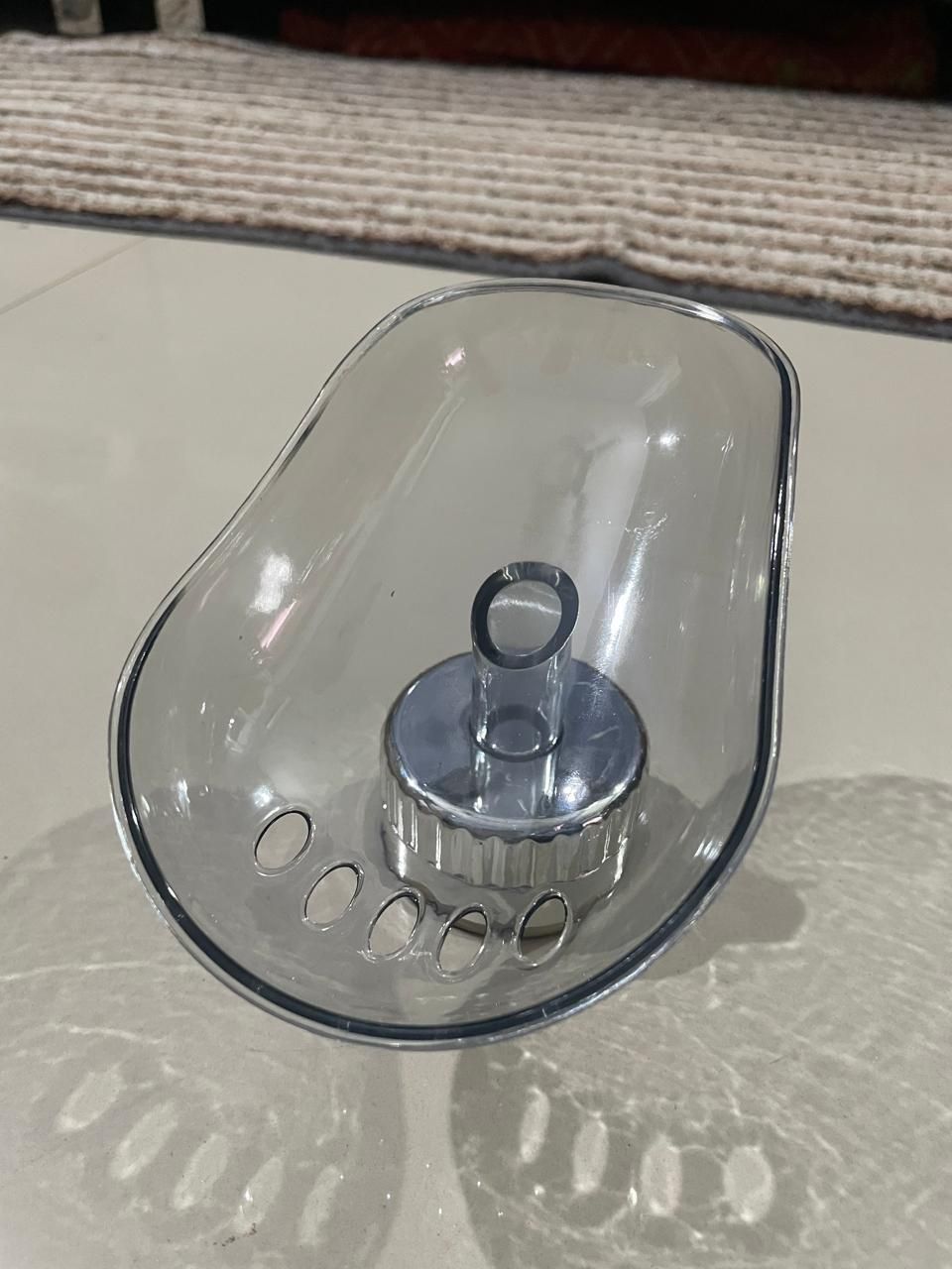 Punch-Free Soap Holder with Suction Cup – Transparent Bathroom Soap Dish