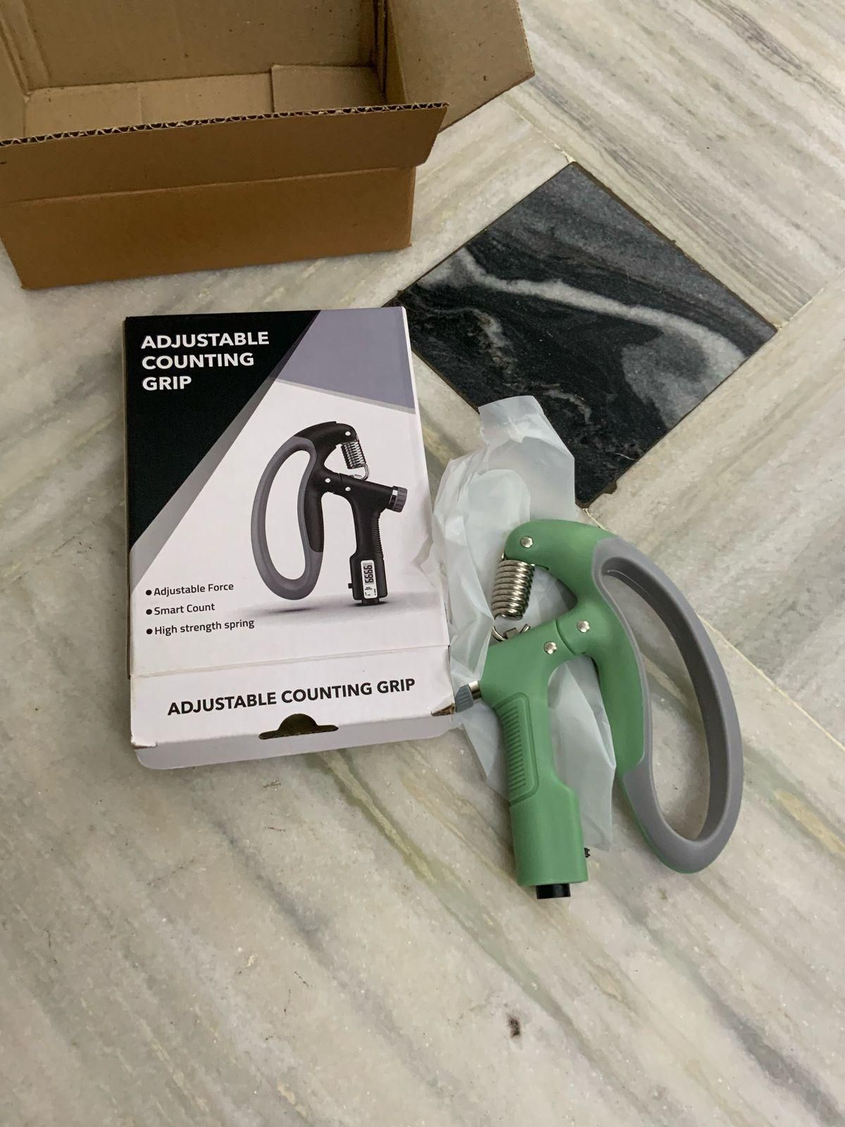 Adjustable Counting Grip – Hand Therapy & Muscle Building Tool for Musicians, Athletes, and Injury Recovery
