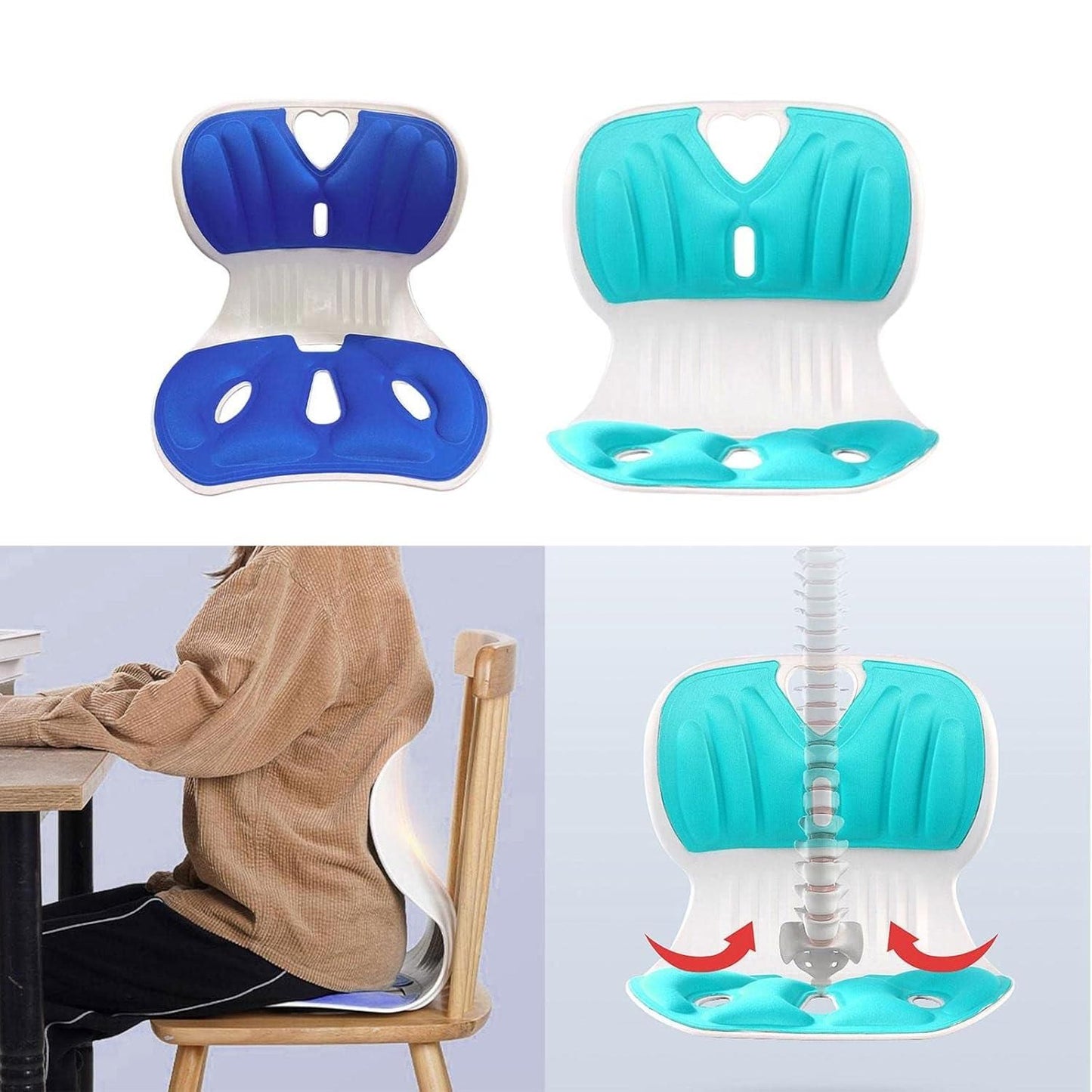 Lower Back Support Chair Posture Corrector – Ergonomic Lumbar Cushion for Improved Posture and Pain Relief