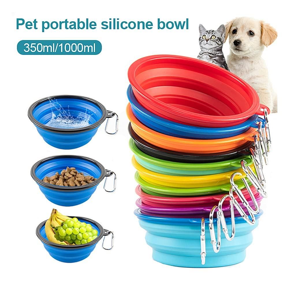Foldable Silicone Pet Feeding Bowl – Portable, Lightweight & Collapsible Pet Water & Food Dish