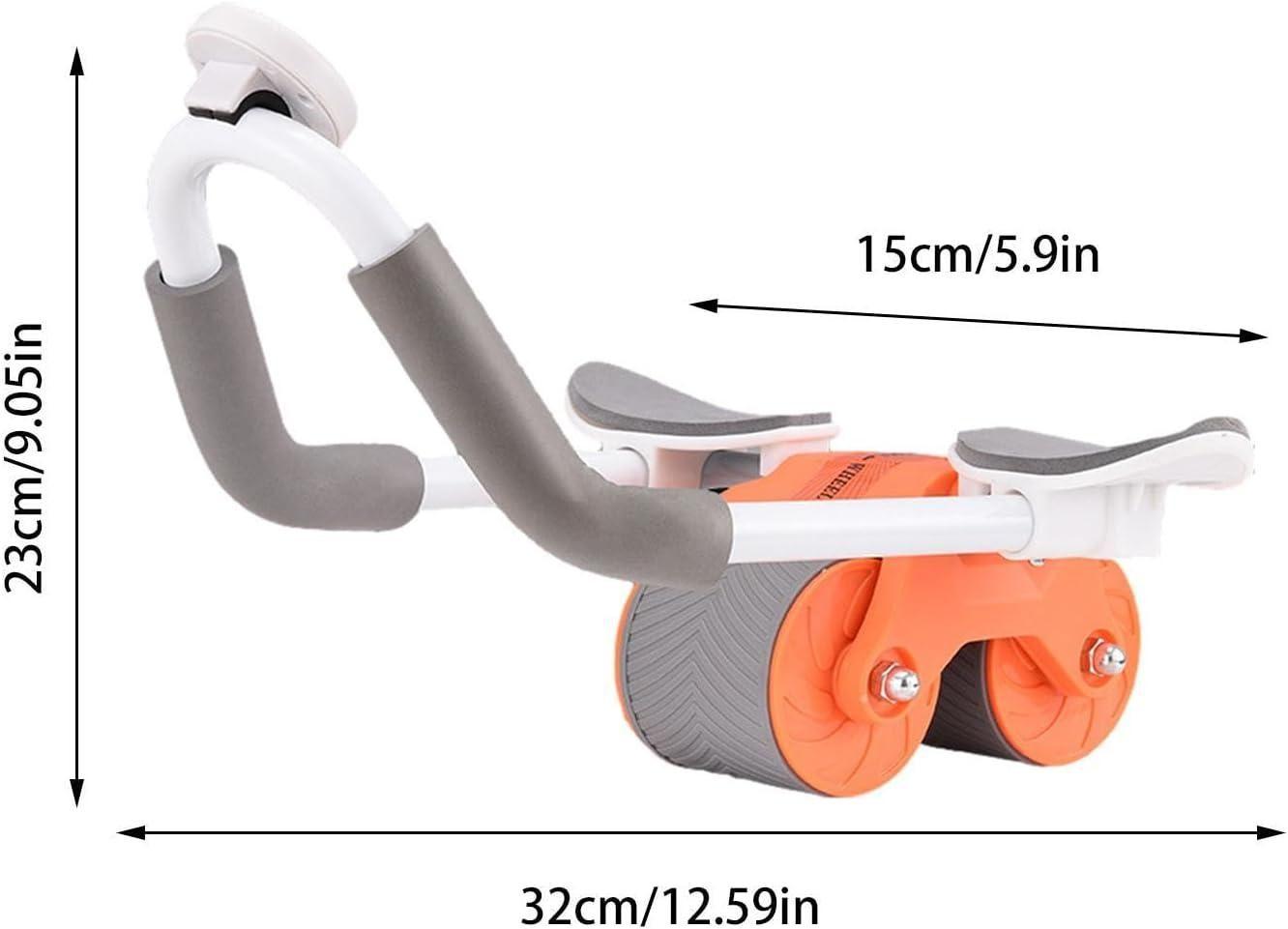 Ab Roller with Automatic Rebound – Quiet Abdominal Exercise Wheel for Home Workouts (Assorted Colors)