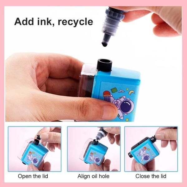 Birud Addition Stamps for Kids - Roller Design Teaching Stamp, Math Practice Tool