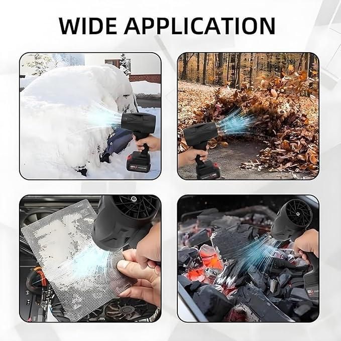 Cordless Turbo Jet Blower – Powerful Handheld Air Blower for Dust, Car Cleaning & Snow Removal