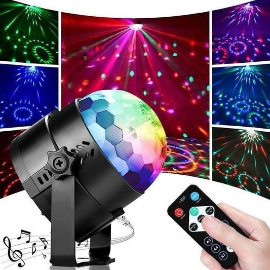 Party Disco Light with Remote Control – Colorful LED Rotating Disco Ball for Home Parties, Birthdays, Club & Event Decoration