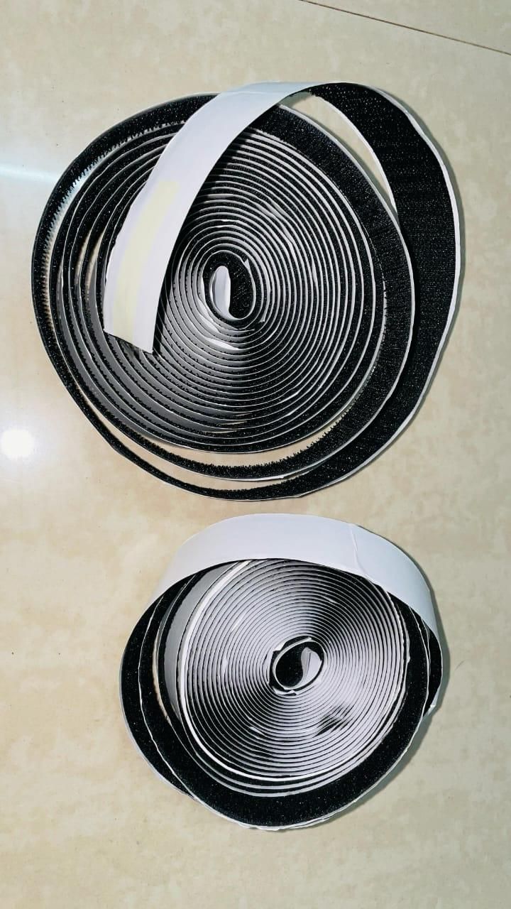 Hook & Loop Adhesive Tape (5 Meters) – Heavy Duty Self-Adhesive Polyester Tape