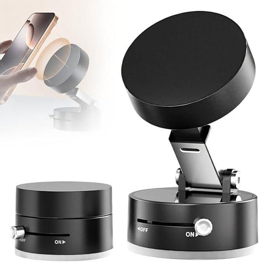 360° Magnetic Suction Phone Holder – Foldable & Rotatable Mount for All Smartphones