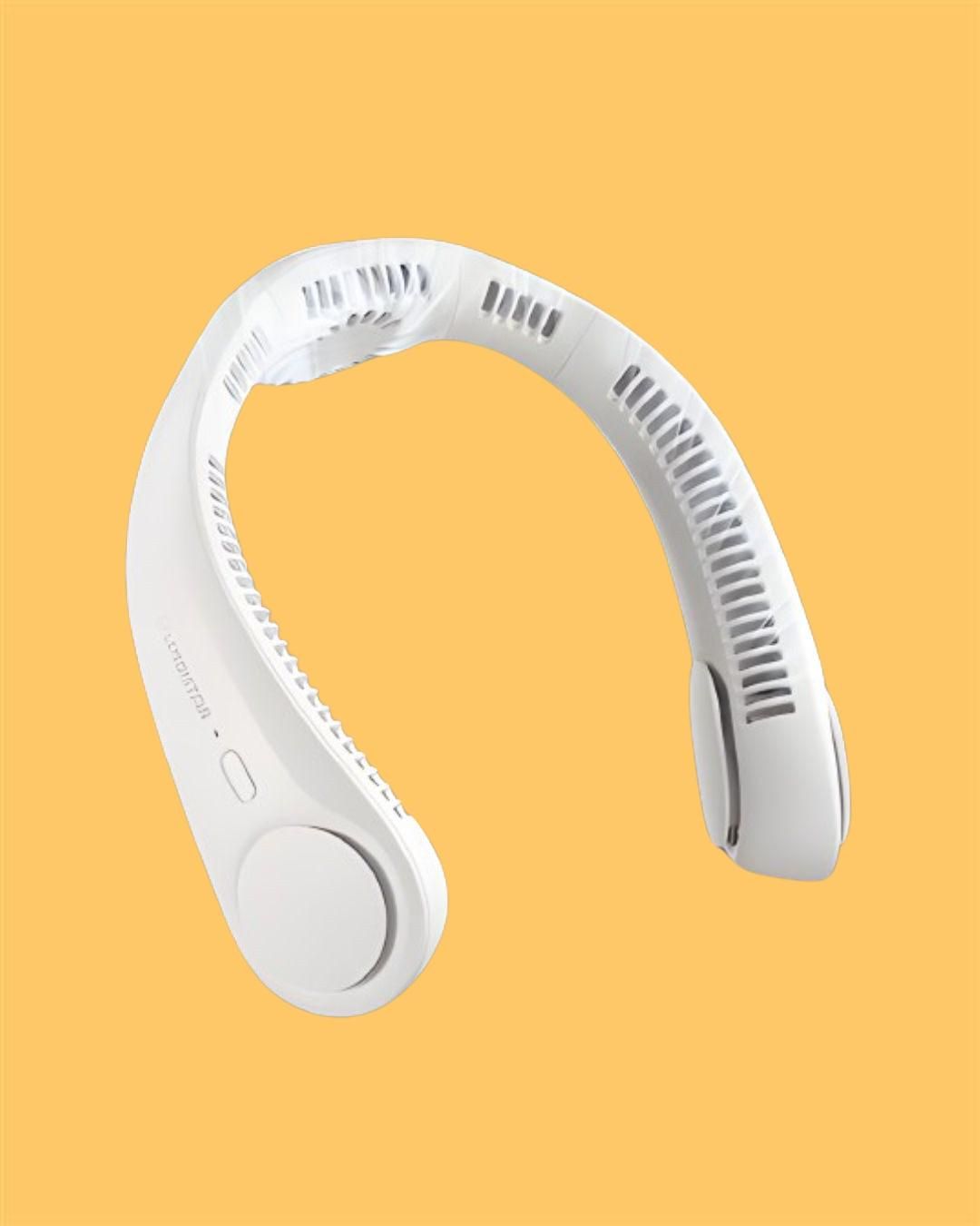 Portable Bladeless Hanging Rechargeable Neck Fan – Hands-Free Personal Cooling Device