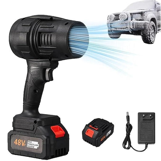 Cordless Turbo Jet Blower – Powerful Handheld Air Blower for Dust, Car Cleaning & Snow Removal
