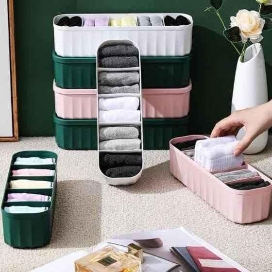 Drawer Organizers (Pack of 4) – Wardrobe & Storage Solutions, Multicolor, Space-Saving