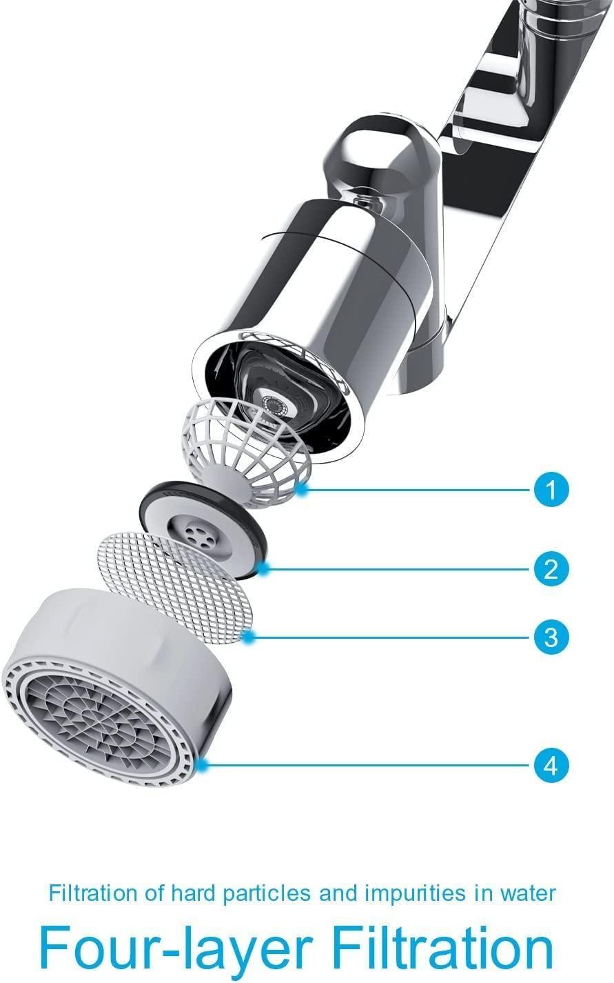 360° Rotating Faucet Extender Aerator – Dual Water Modes, Universal Splash Filter Tap for Kitchen & Bathroom