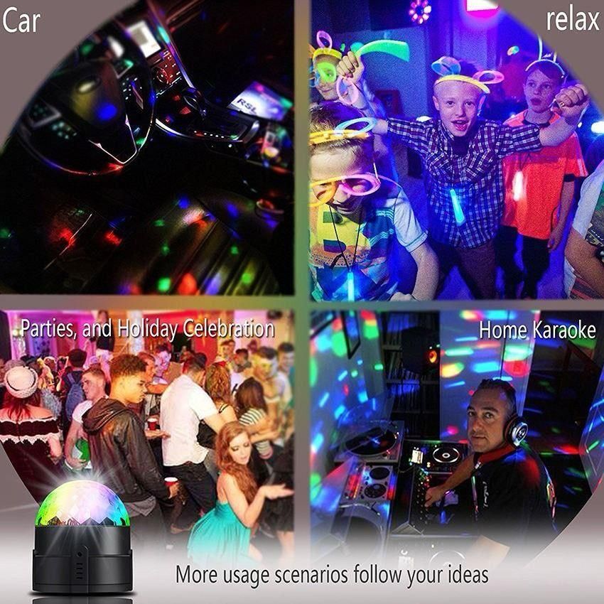 Party Disco Light with Remote Control – Colorful LED Rotating Disco Ball for Home Parties, Birthdays, Club & Event Decoration