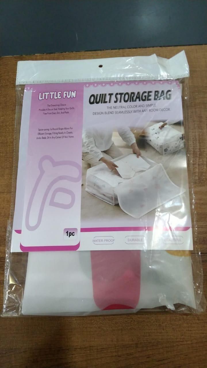 Foldable Blanket Storage Bag for Under-Bed Clothes & Quilt Organization – Pack of 1