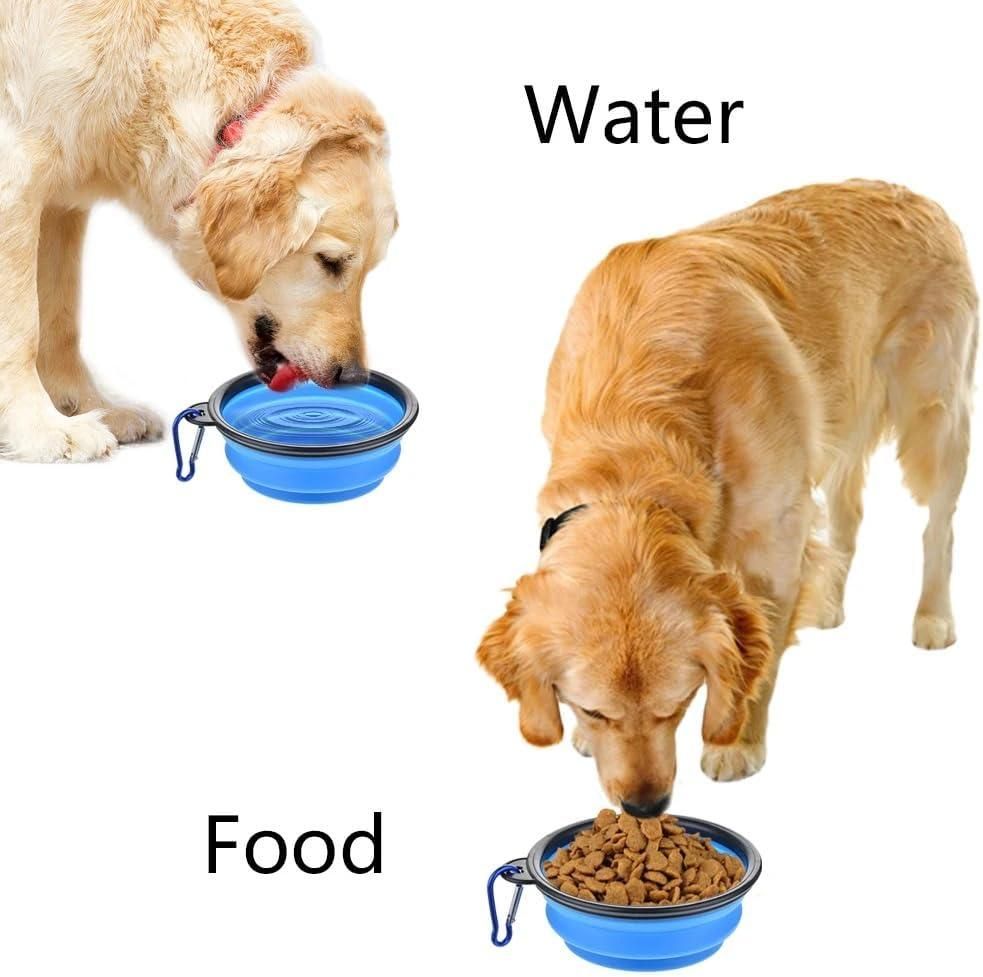 Foldable Silicone Pet Feeding Bowl – Portable, Lightweight & Collapsible Pet Water & Food Dish