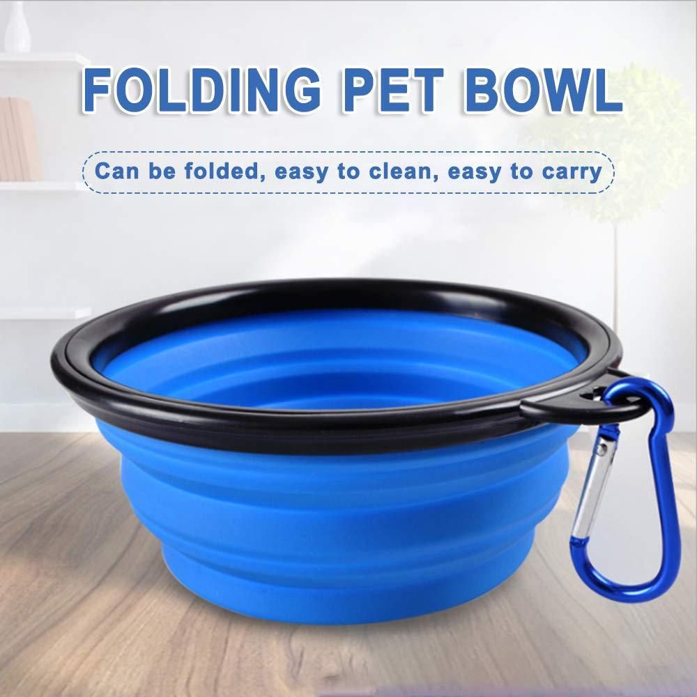 Foldable Silicone Pet Feeding Bowl – Portable, Lightweight & Collapsible Pet Water & Food Dish
