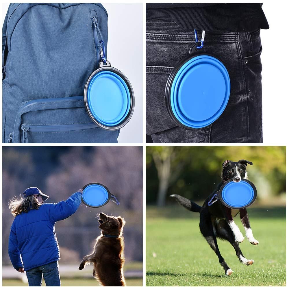 Foldable Silicone Pet Feeding Bowl – Portable, Lightweight & Collapsible Pet Water & Food Dish