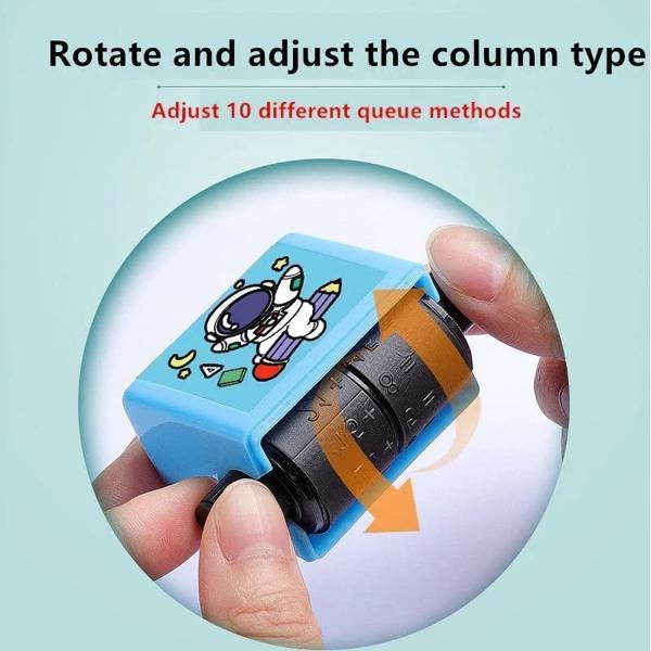 Birud Addition Stamps for Kids - Roller Design Teaching Stamp, Math Practice Tool