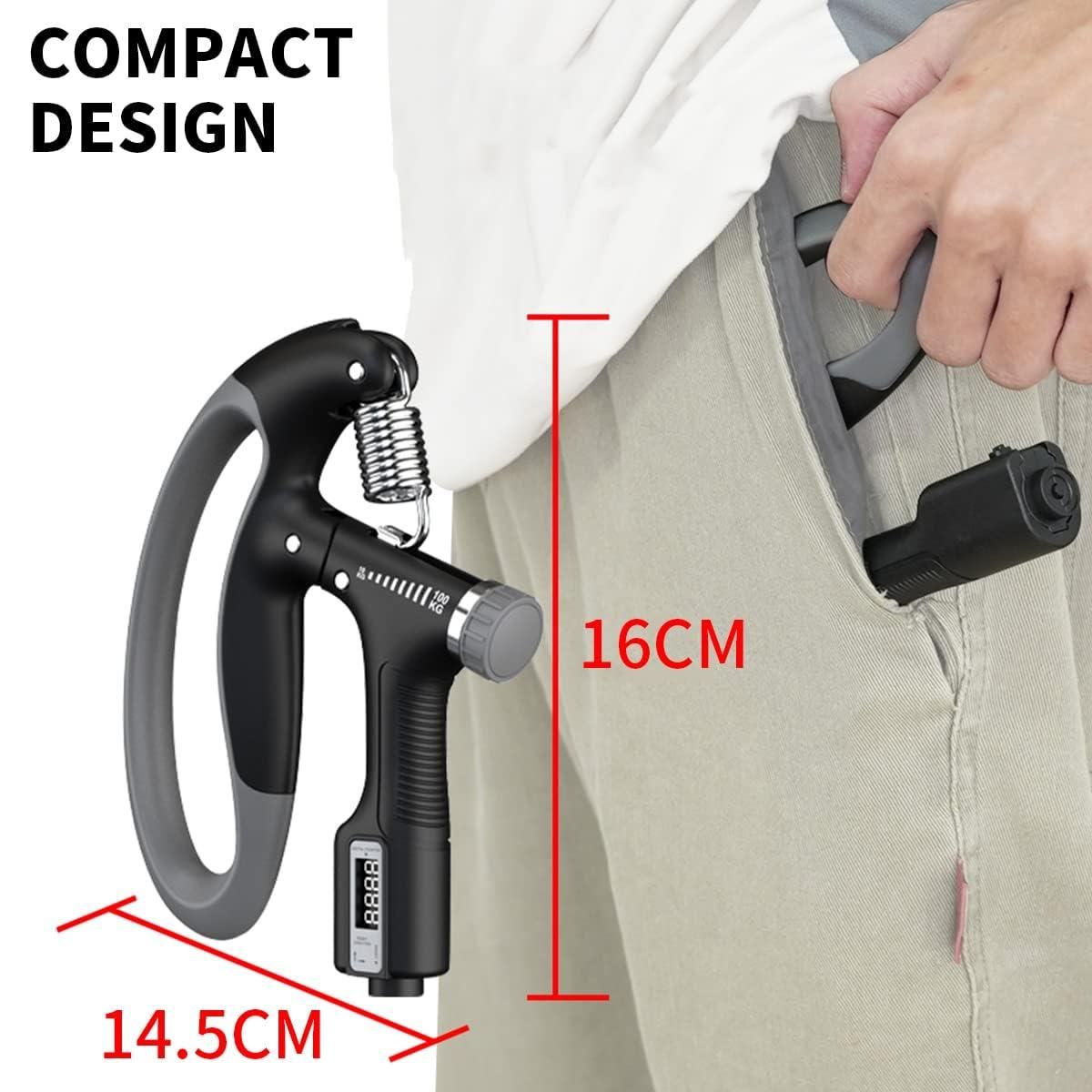 Adjustable Counting Grip – Hand Therapy & Muscle Building Tool for Musicians, Athletes, and Injury Recovery
