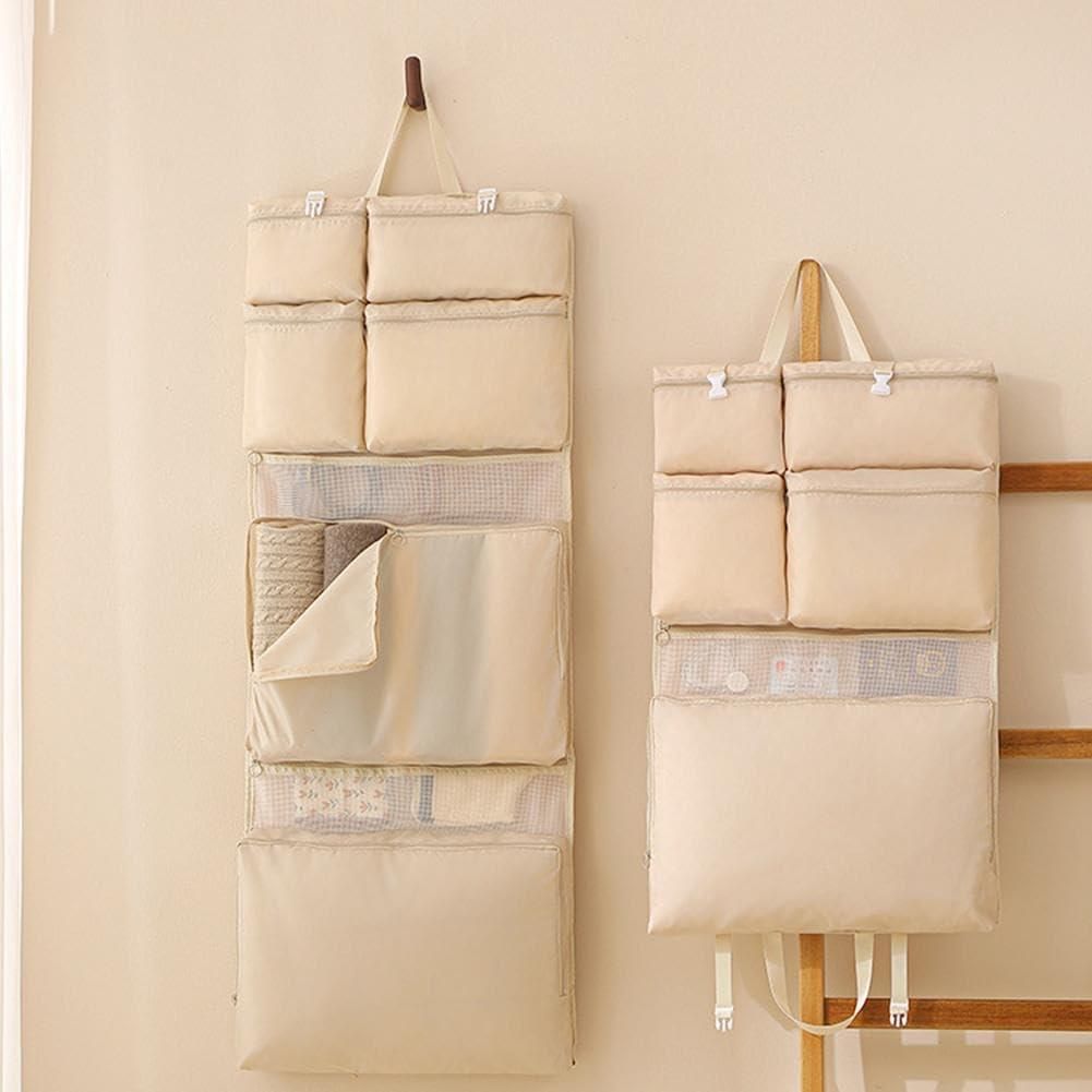 Foldable Hanging Storage Bag – Multi-Section Organizer for Toiletries, Cosmetics & Travel Essentials