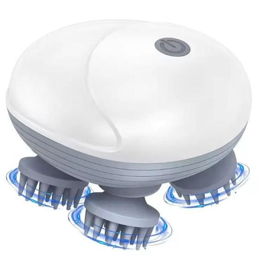 Electric Pet Cat Massager – Waterproof Silicone Vibration Head Massager for Pets