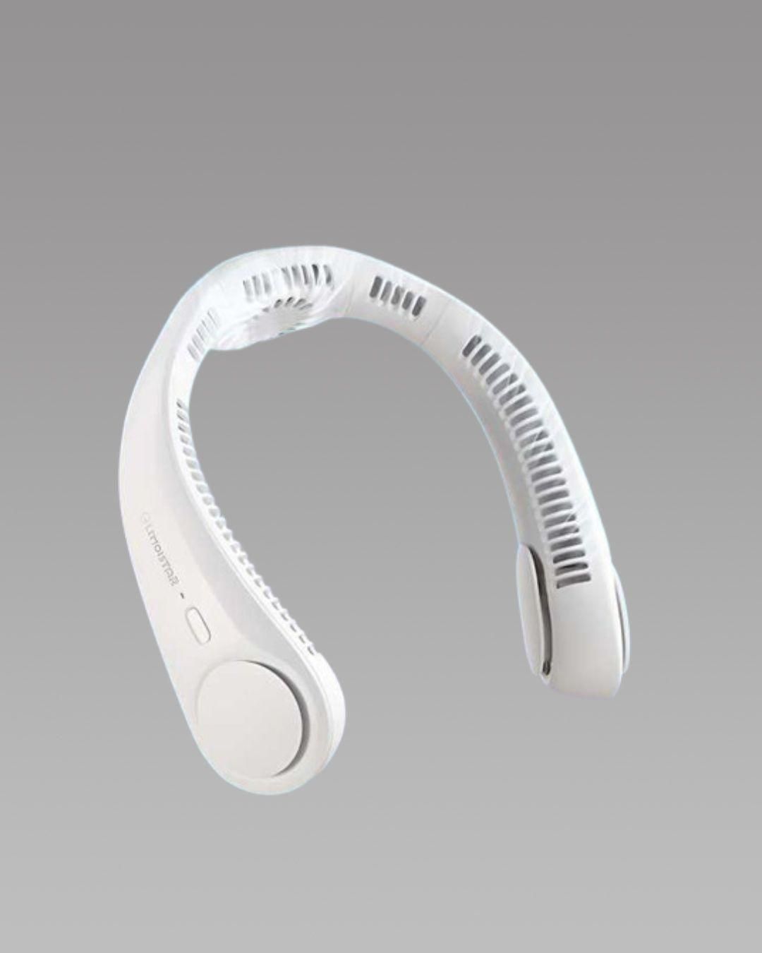 Portable Bladeless Hanging Rechargeable Neck Fan – Hands-Free Personal Cooling Device