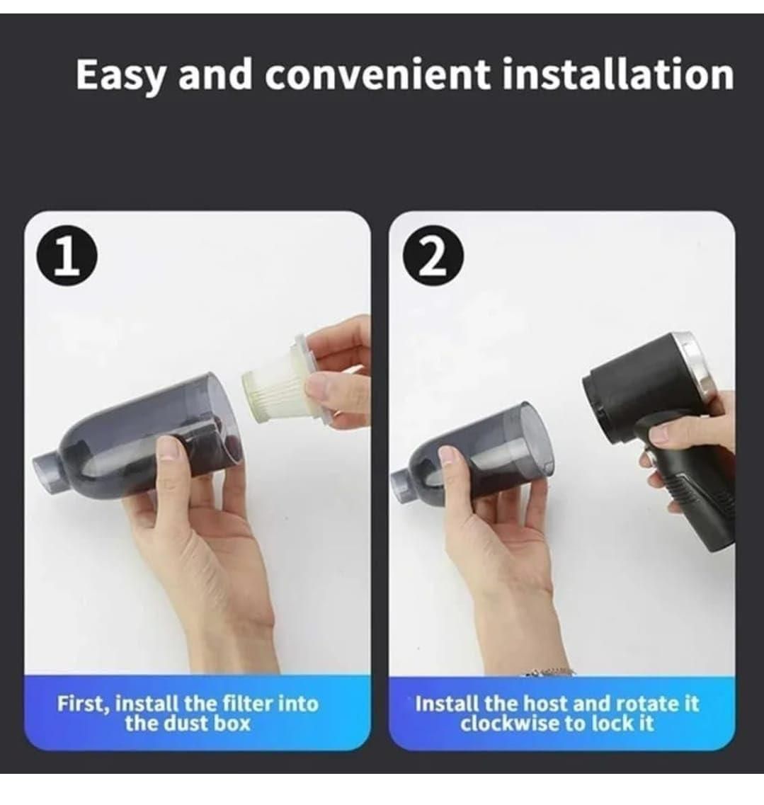 Portable Wireless Vacuum Suction Cleaner - Compact Air Duster for Dust and Debris