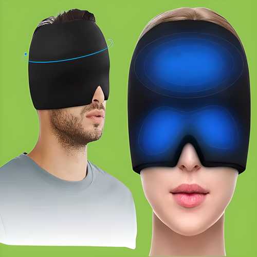 360° Migraine and Headache Relief Cap – Ice Cold Therapy Gel Cap for Sinus, Stress & Eye Relief