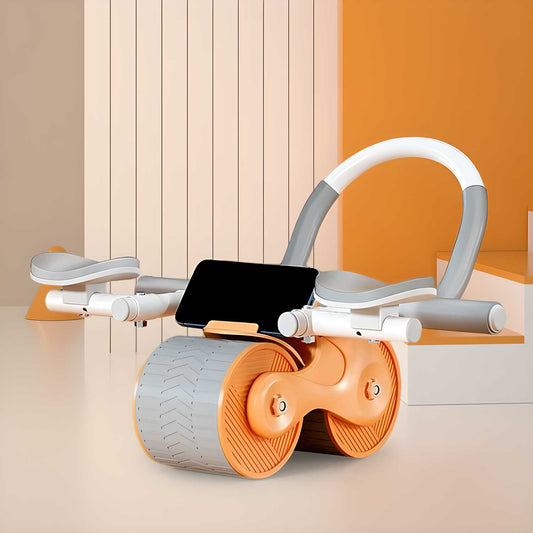 Ab Roller with Automatic Rebound – Quiet Abdominal Exercise Wheel for Home Workouts (Assorted Colors)
